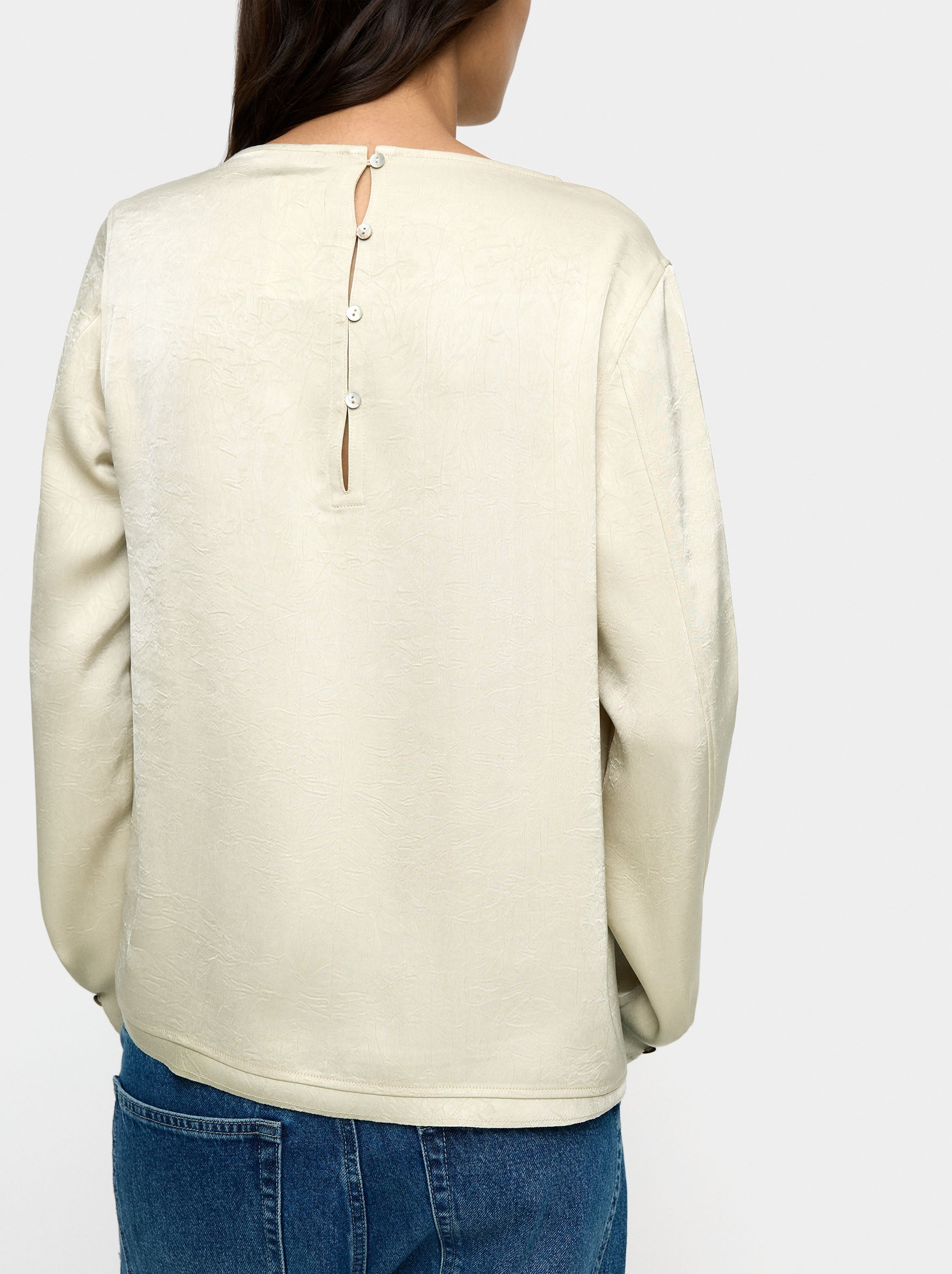 Blusa Efecto Arrugado