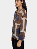Blusa Estampada Semitransparente