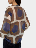 Blusa Estampada Semitransparente