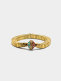 Pulsera Elástica Cuadrada Con Colgante