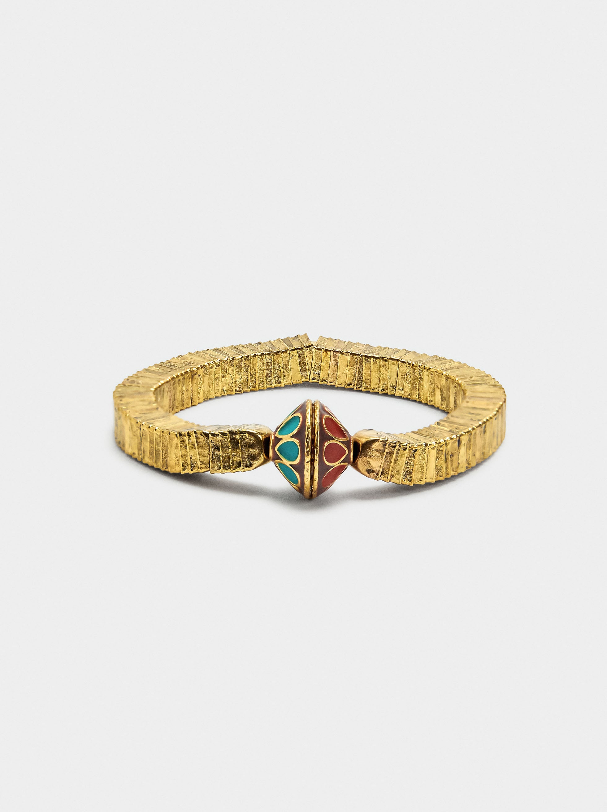Pulsera Elástica Cuadrada Con Colgante