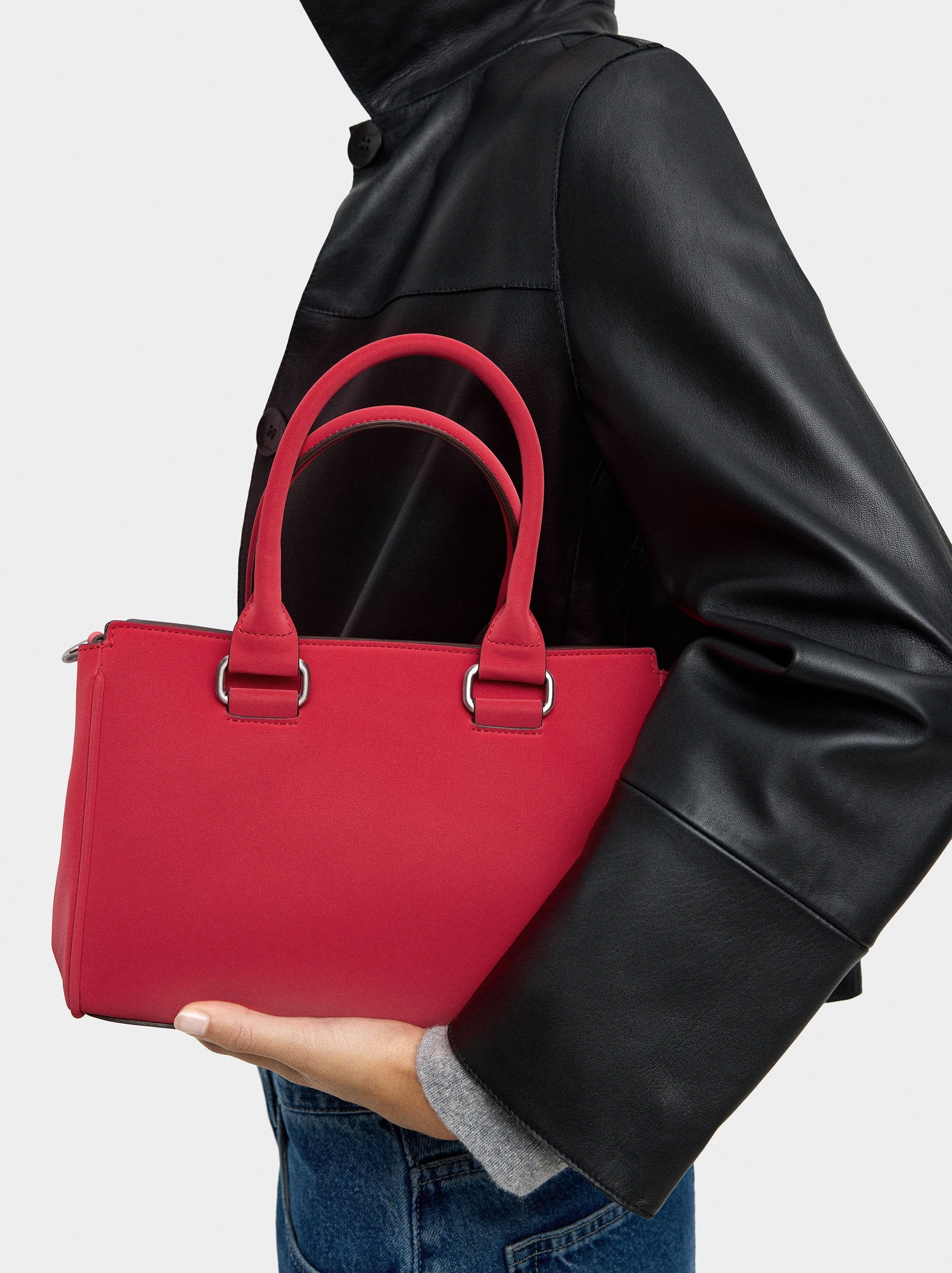 Bolso Tote De Textura Suave