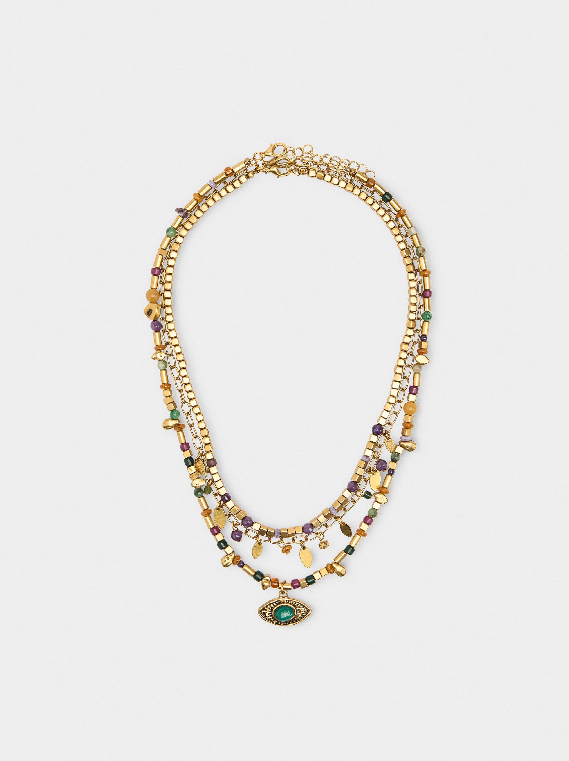 Set De Collares Con Piedras
