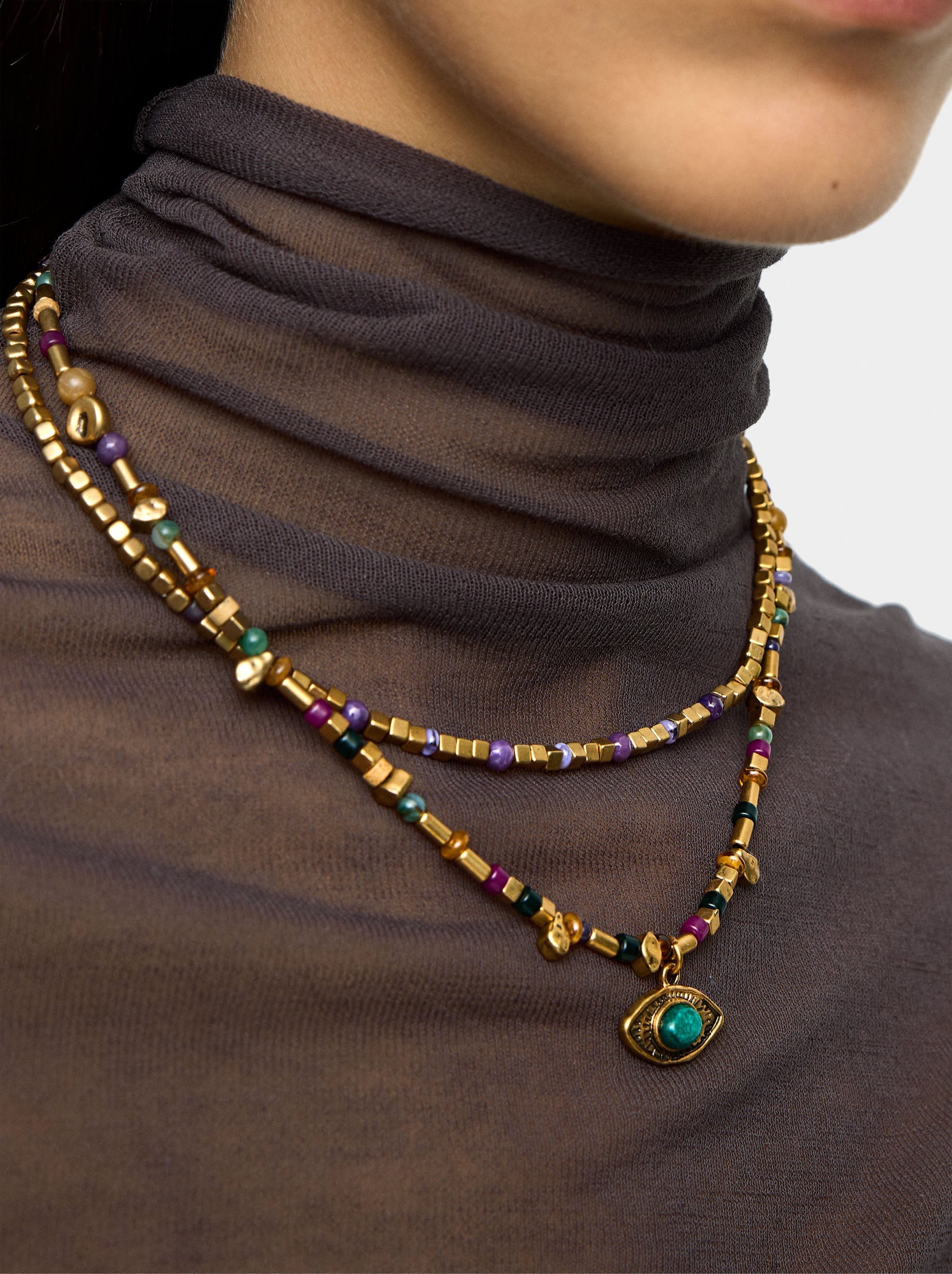 Set De Collares Con Piedras