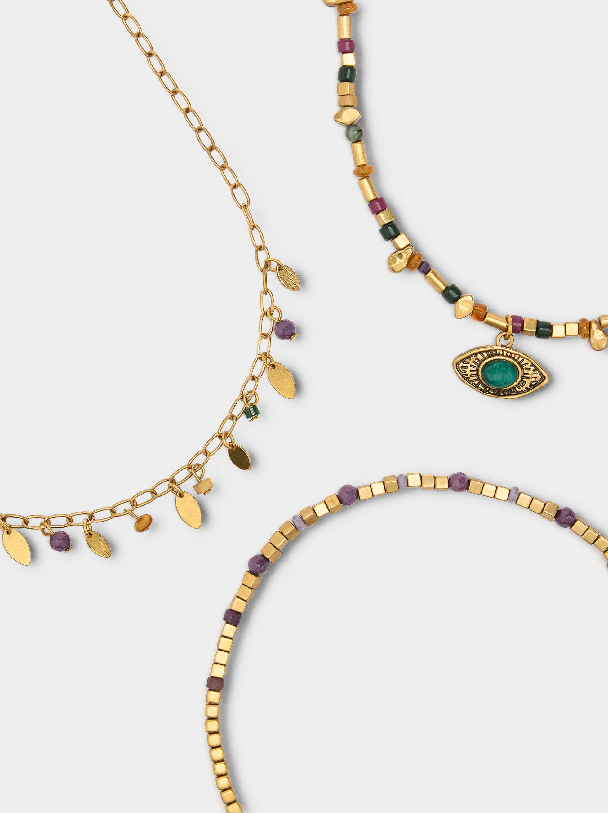 Set De Collares Con Piedras