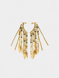 Pendientes Ear Jacket De Barras Y Piedras
