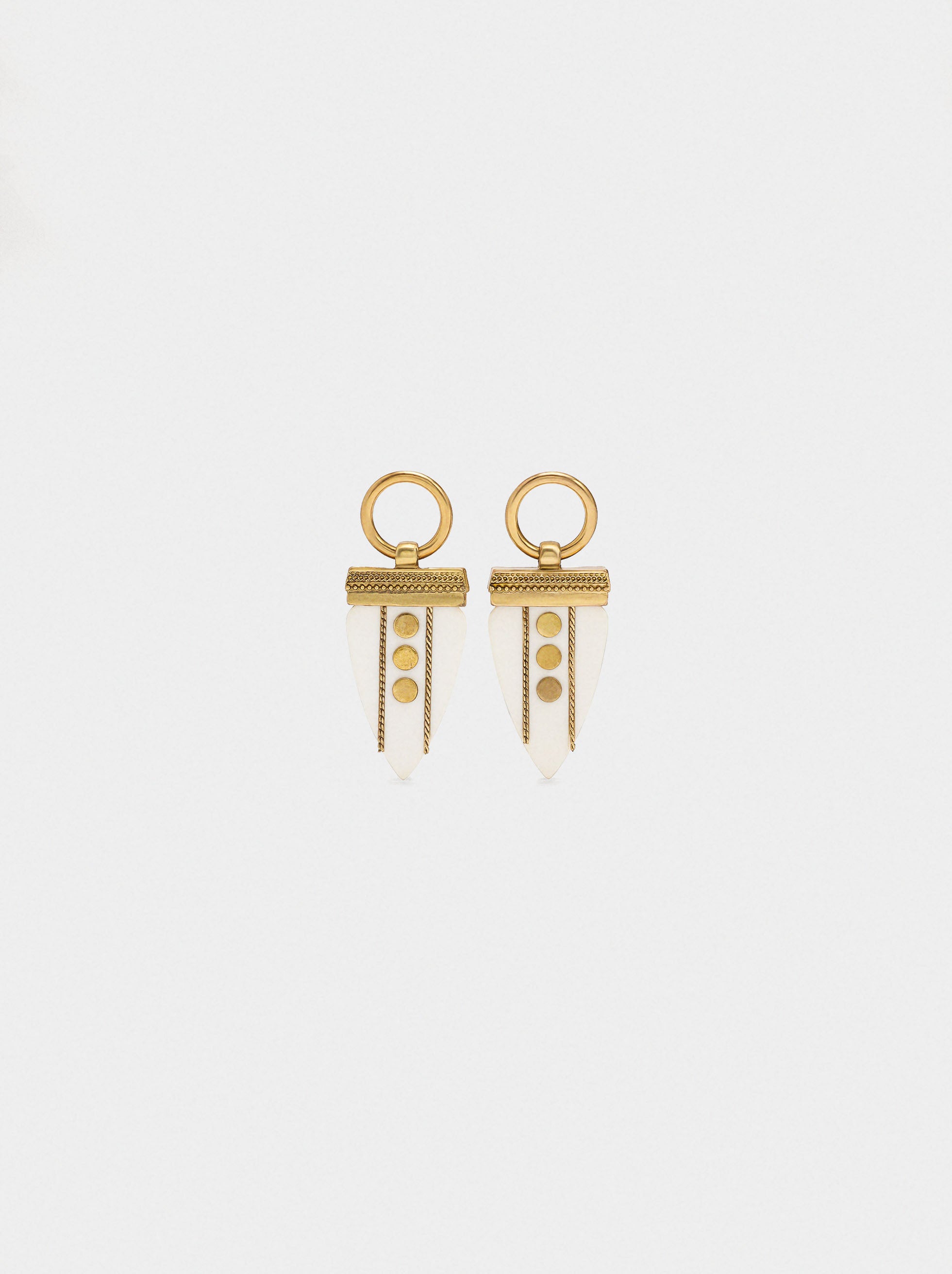 Pendientes Largos Con Tachuelas