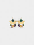 Pendientes Abanico Con Piedras
