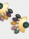 Pendientes Abanico Con Piedras