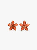 Pendientes Flor Con Resina