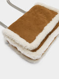 Bolso De Hombro Bordes Efecto Pelo