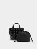 Bolso Tote Con Tachuelas Bolsa Interior