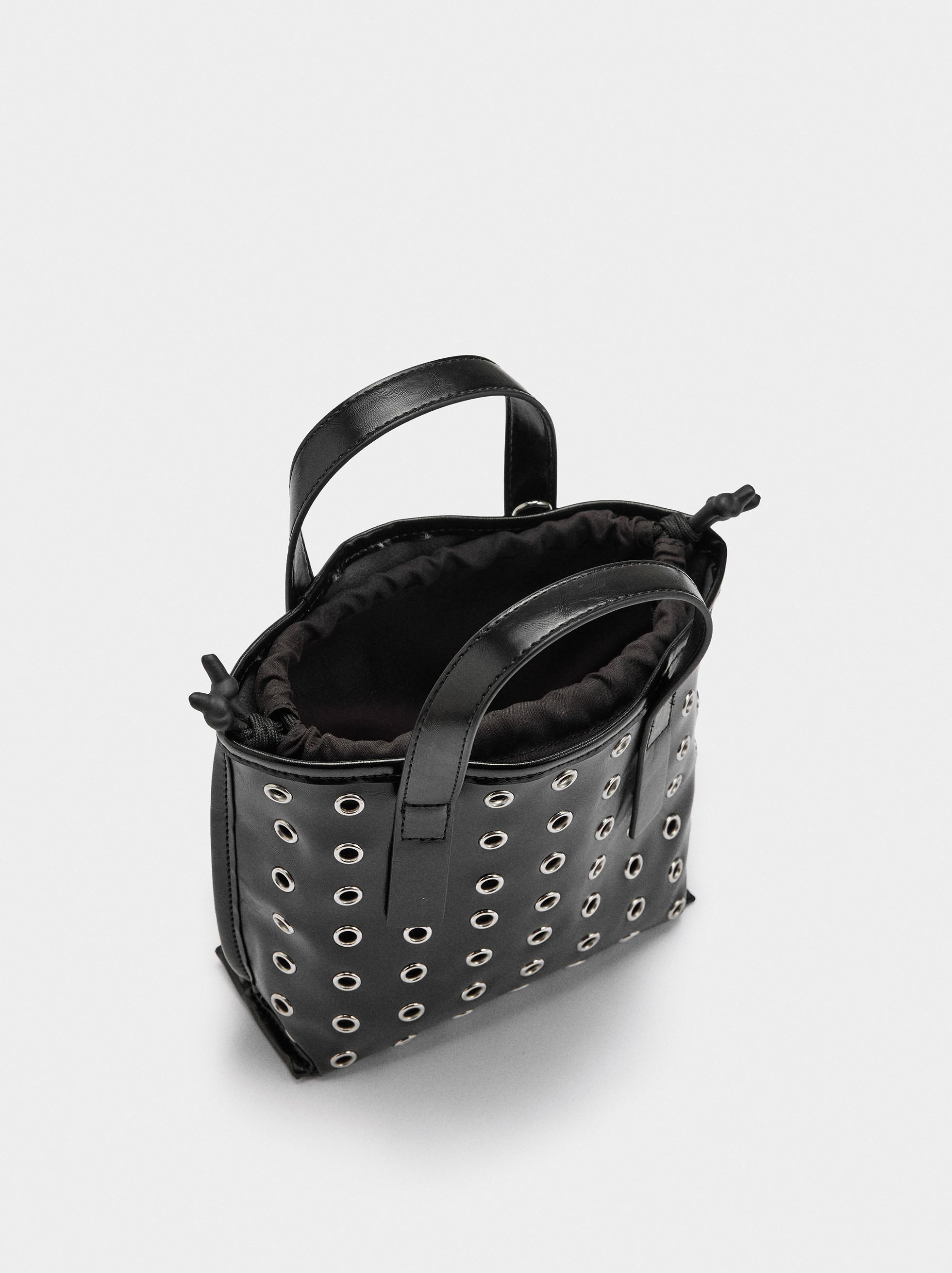 Bolso Tote Con Tachuelas Bolsa Interior