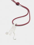 Collar De Cordón Con Colgante Tenedor