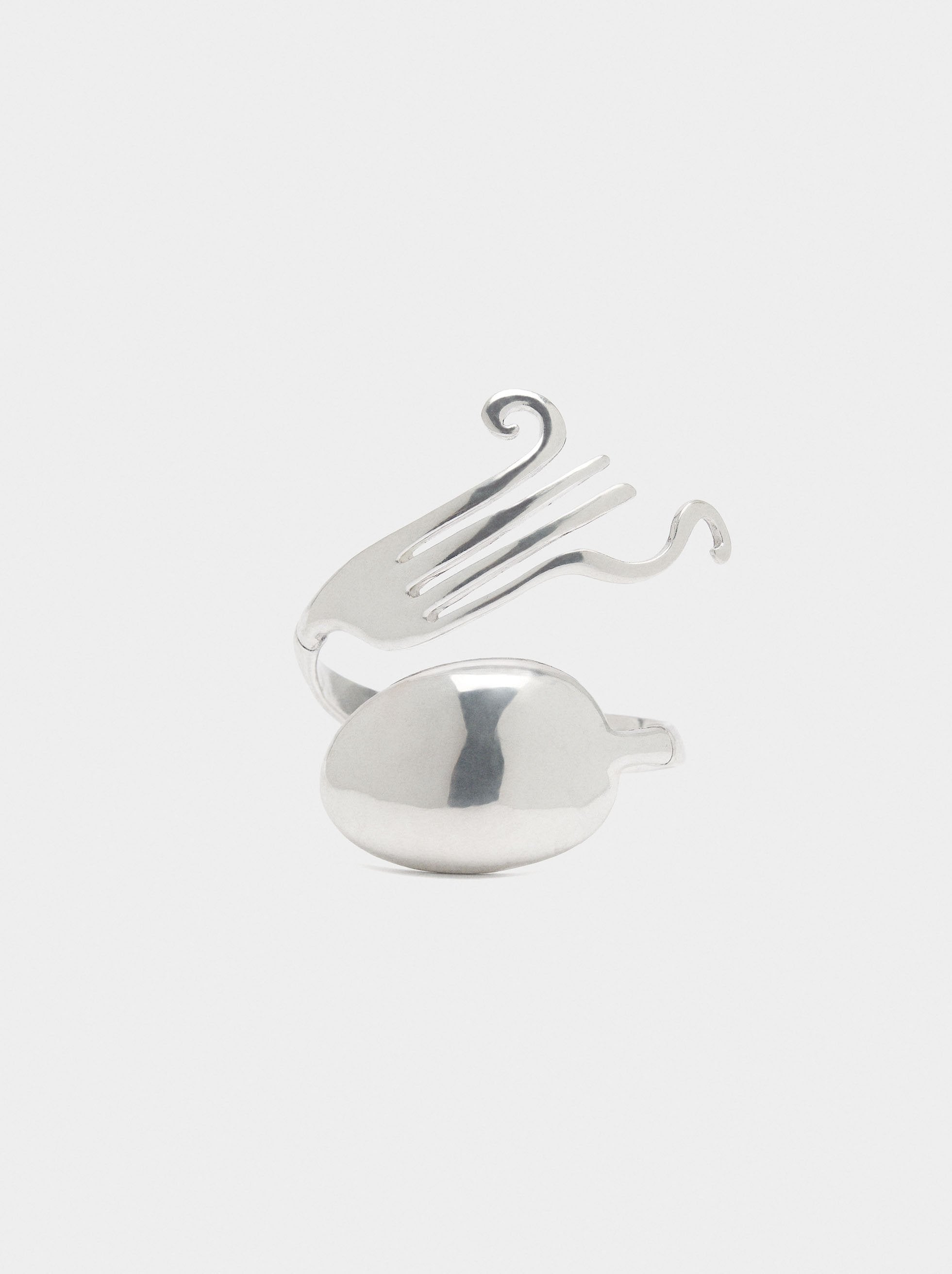 Pulsera Cruzada De Tenedor Y Cuchara