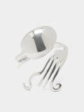 Pulsera Cruzada De Tenedor Y Cuchara
