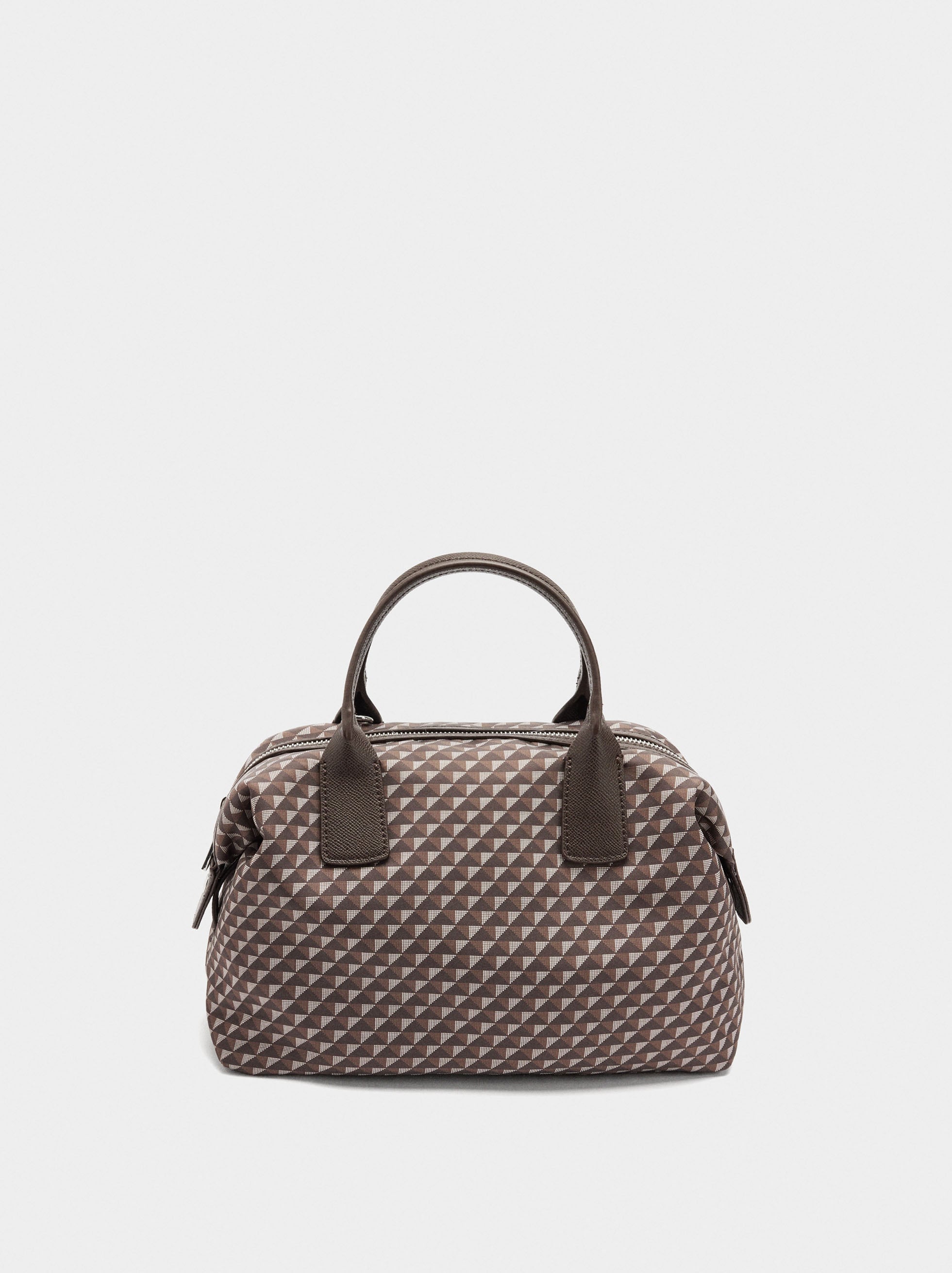 Bolso Tote Estampado De Nylon
