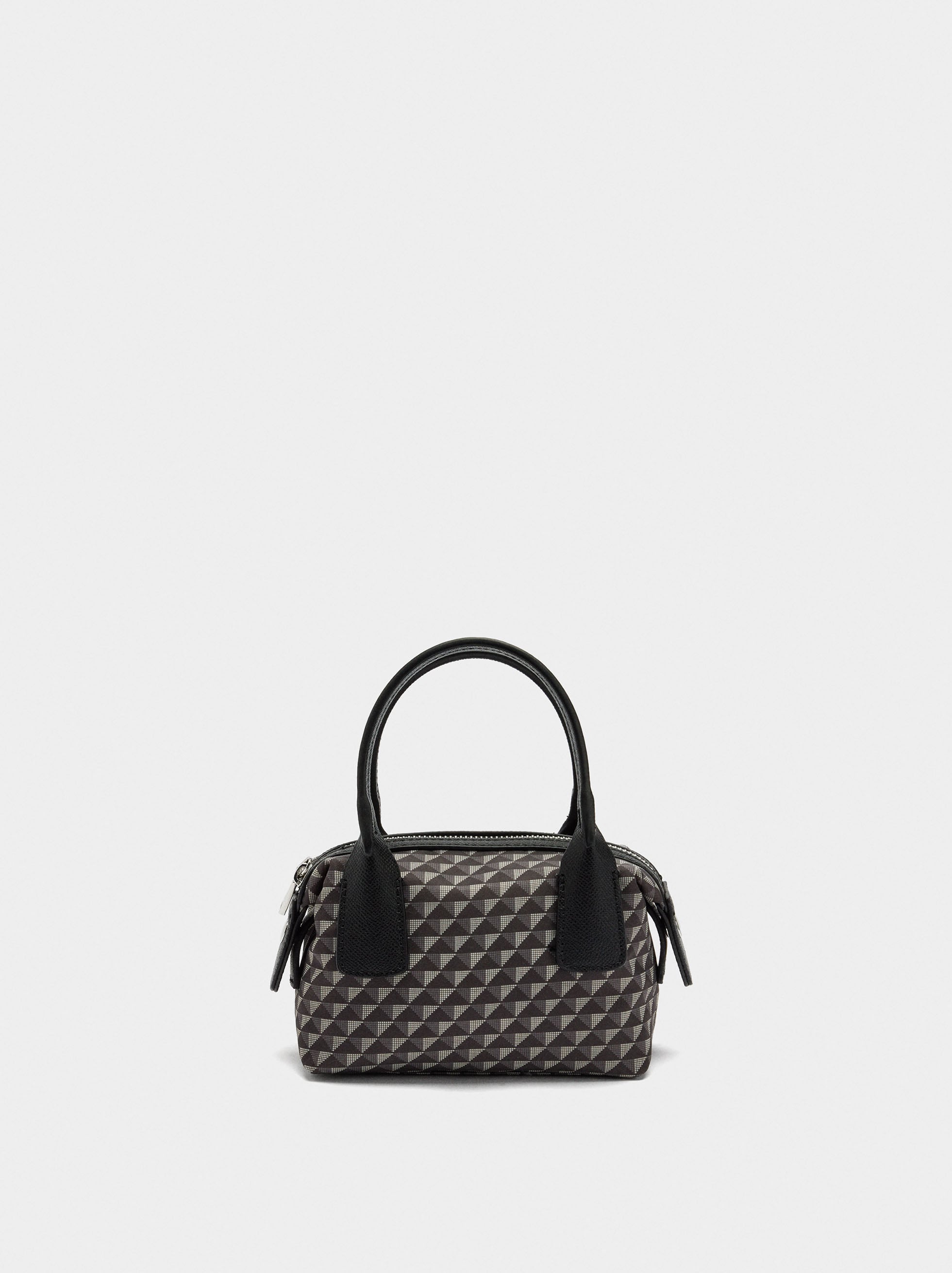 Bolso Bandolera Estampado De Nylon