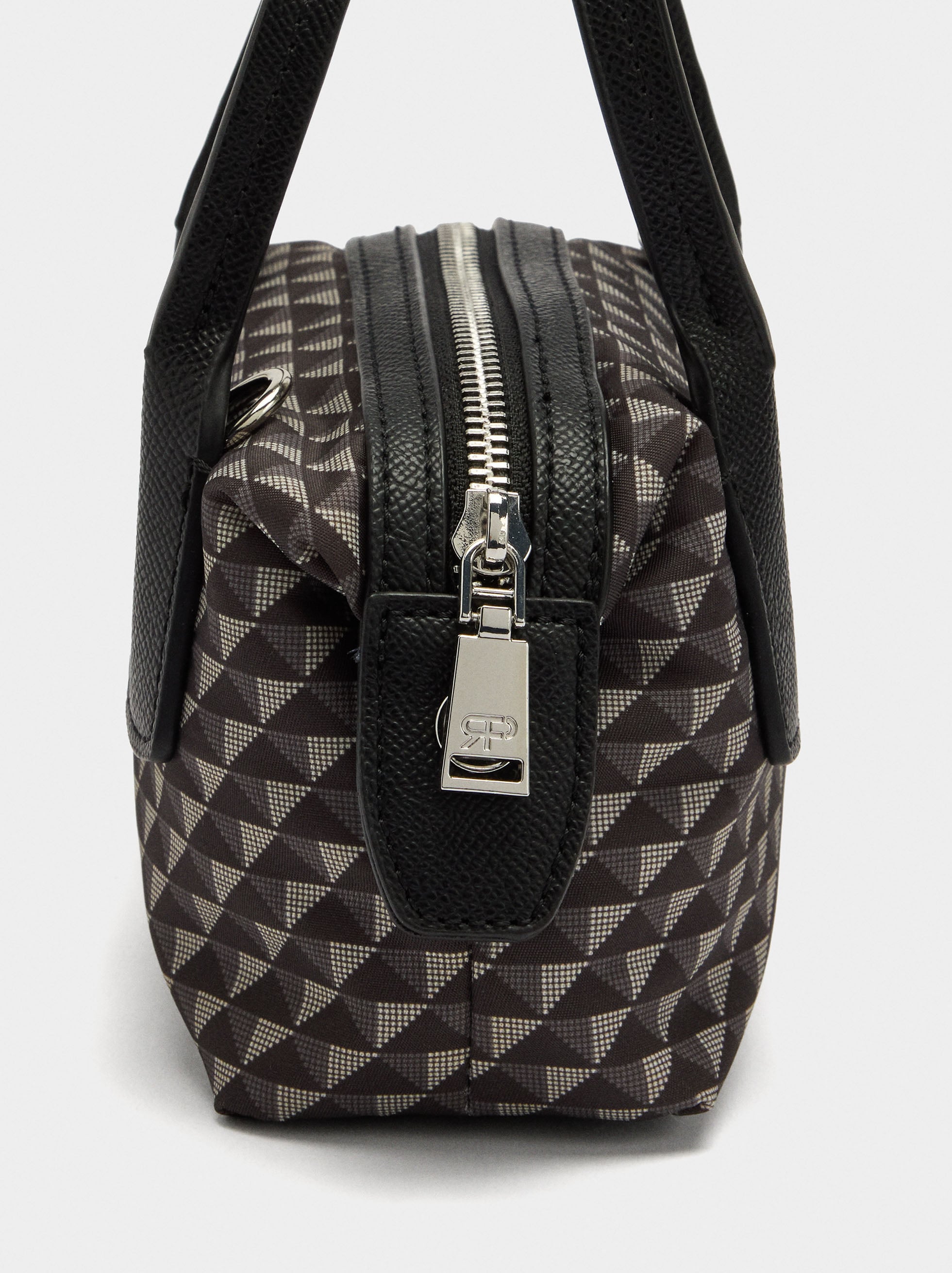Bolso Bandolera Estampado De Nylon