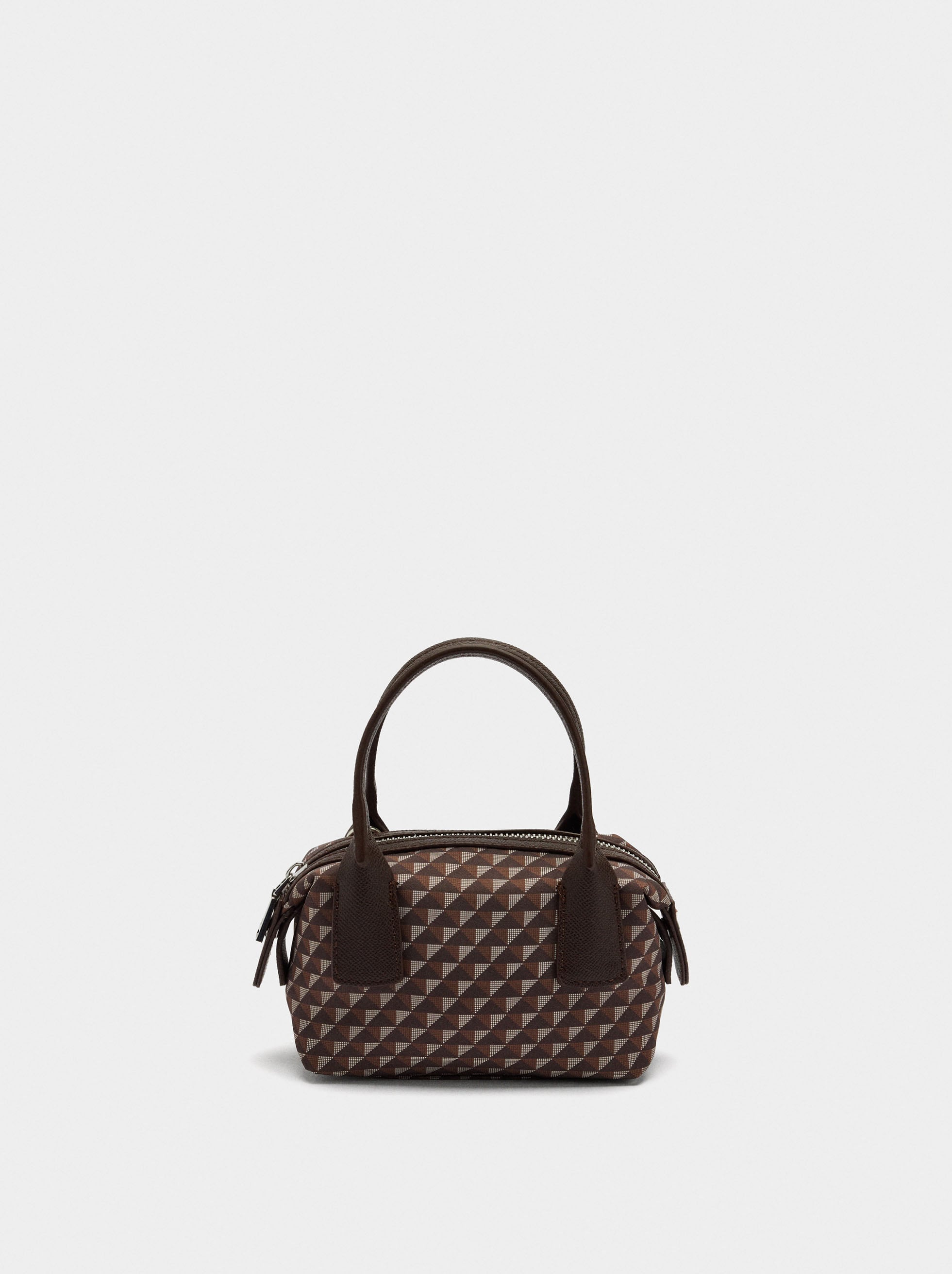 Bolso Bandolera Estampado De Nylon