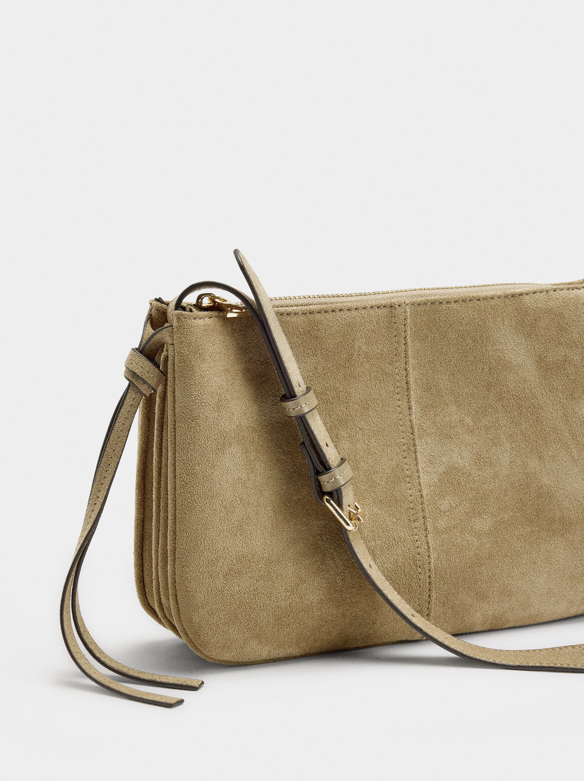 Bolso Bandolera Efecto Ante