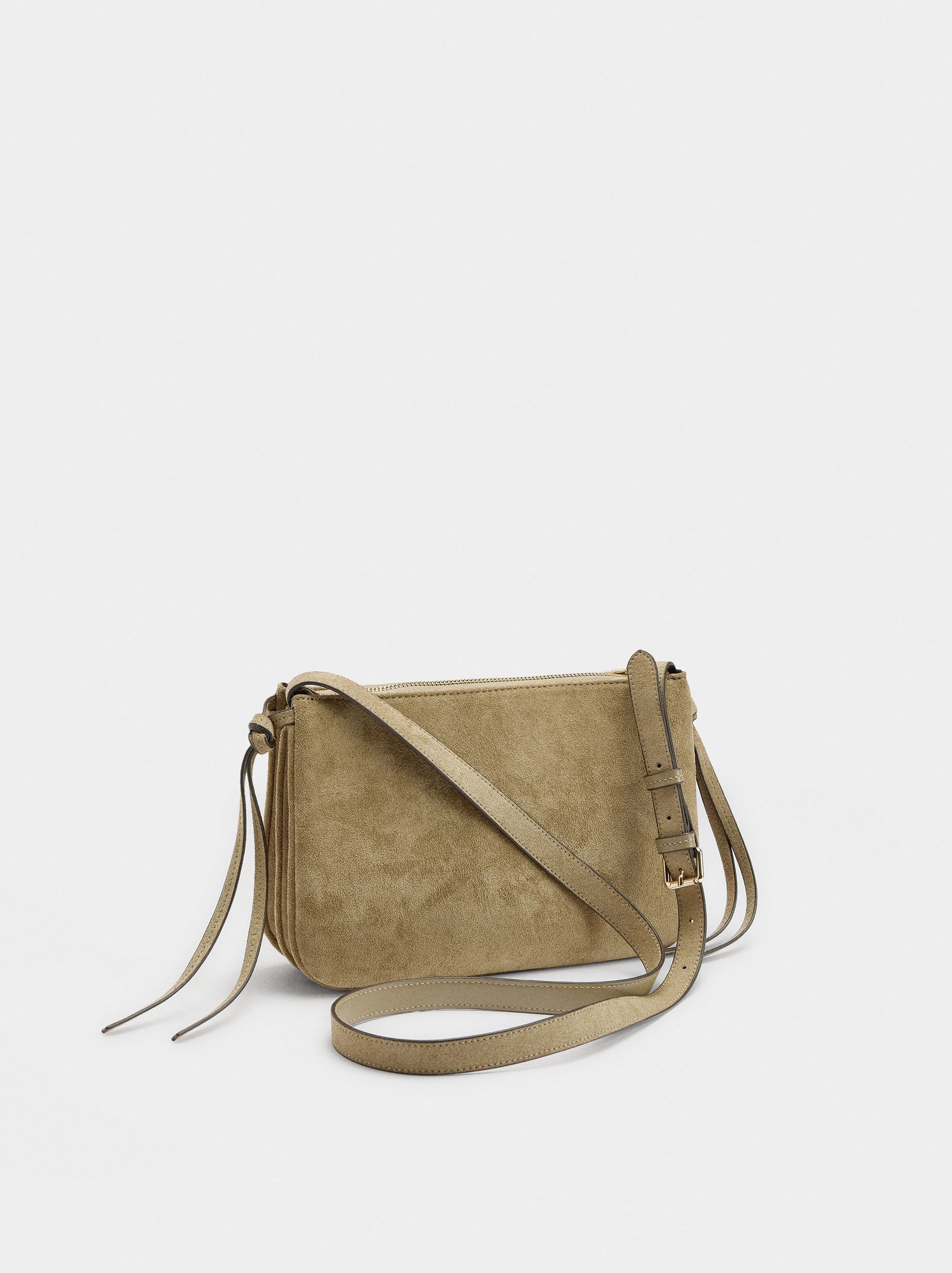 Bolso Bandolera Efecto Ante