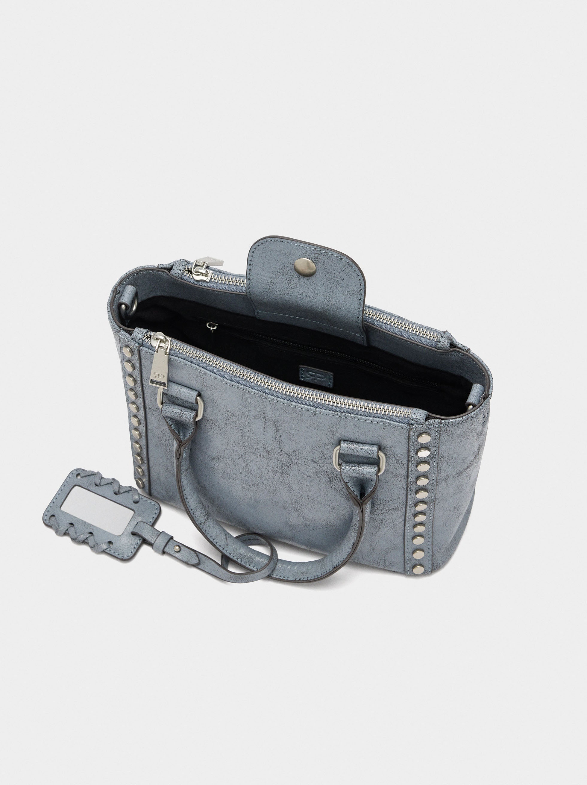 Bolso Tote Con Tachuelas