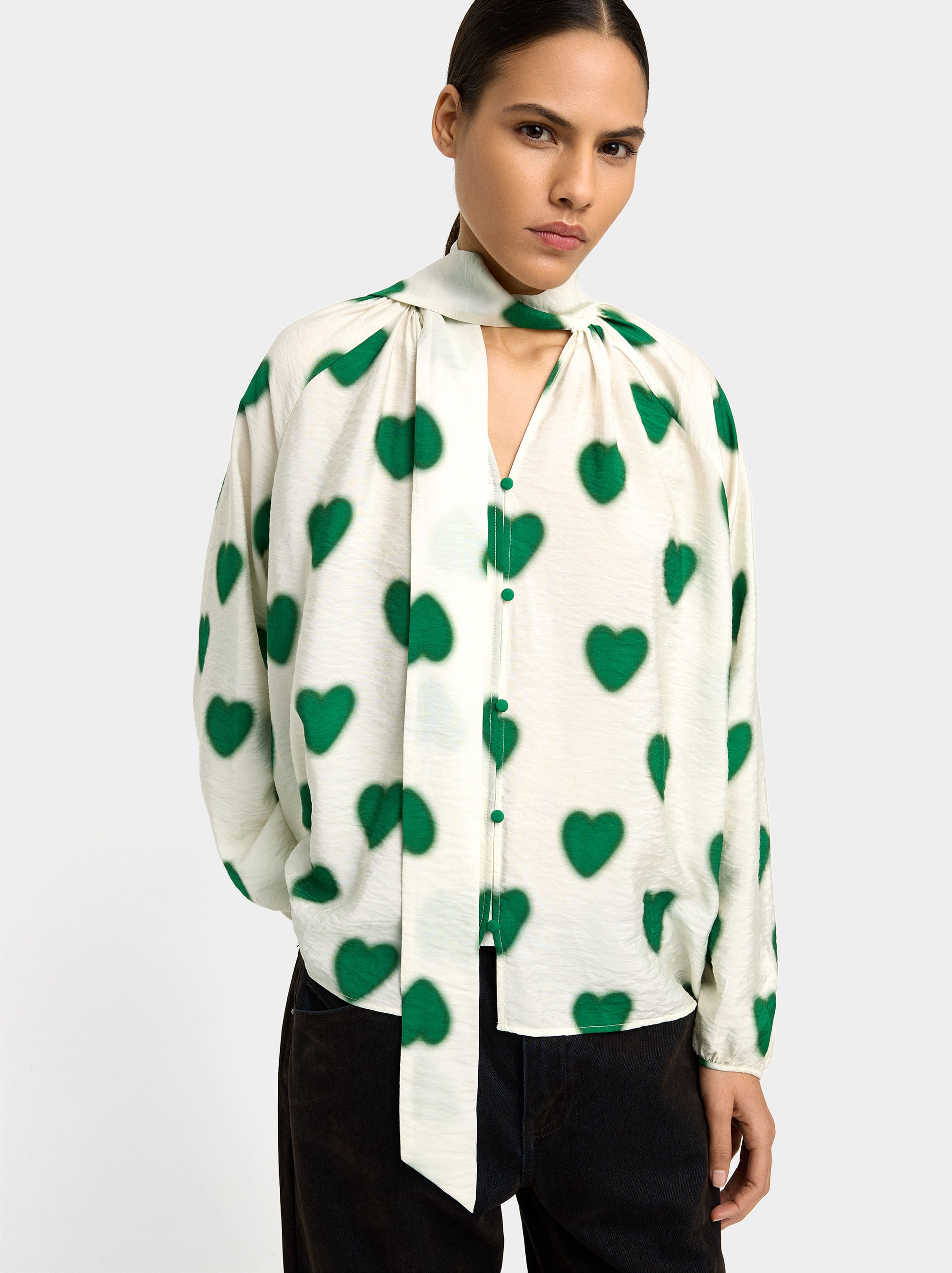 Blusa Con Corazones