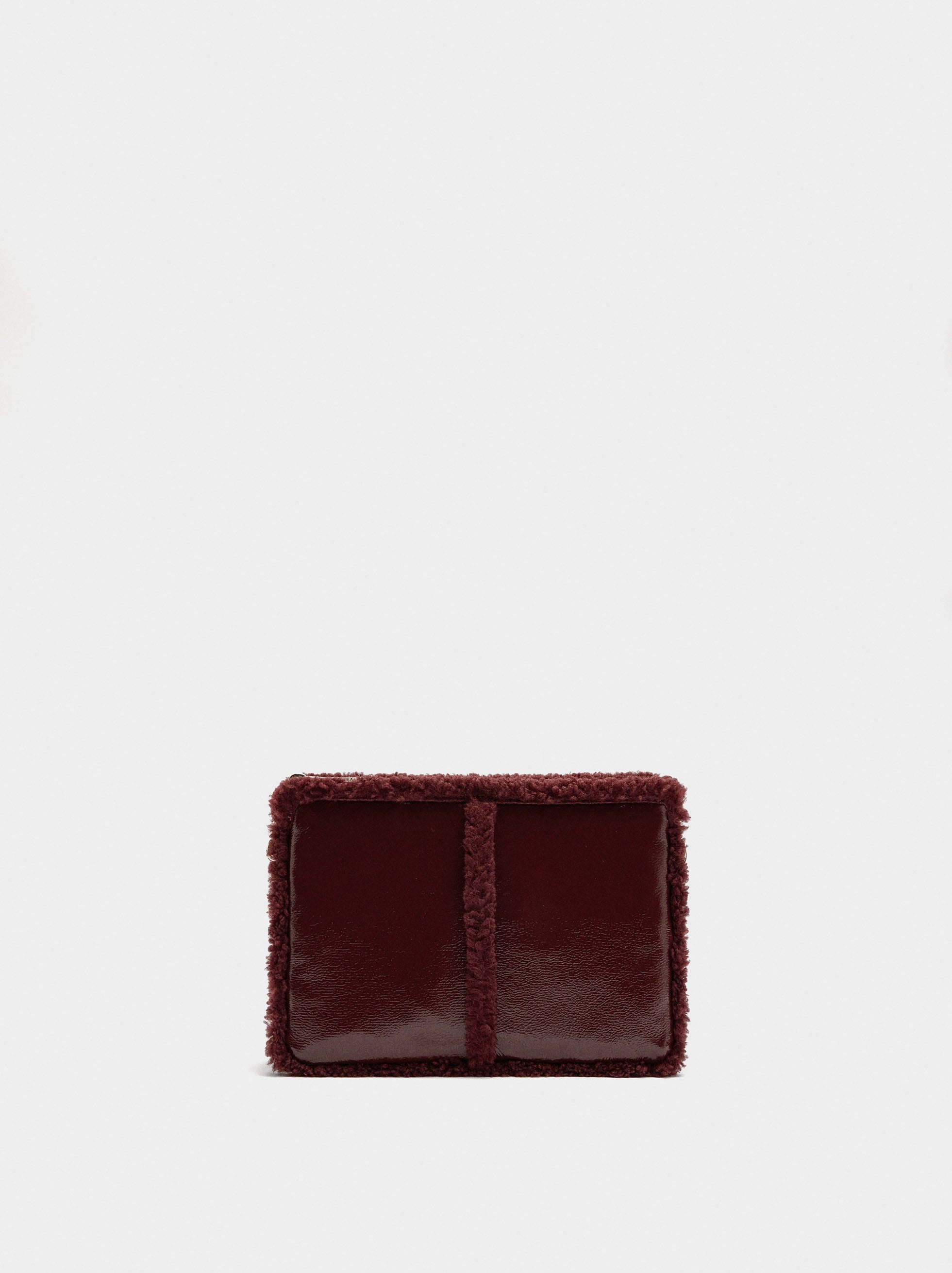 Bolso Bandolera Bordes Efecto Pelo