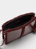Bolso Bandolera Bordes Efecto Pelo