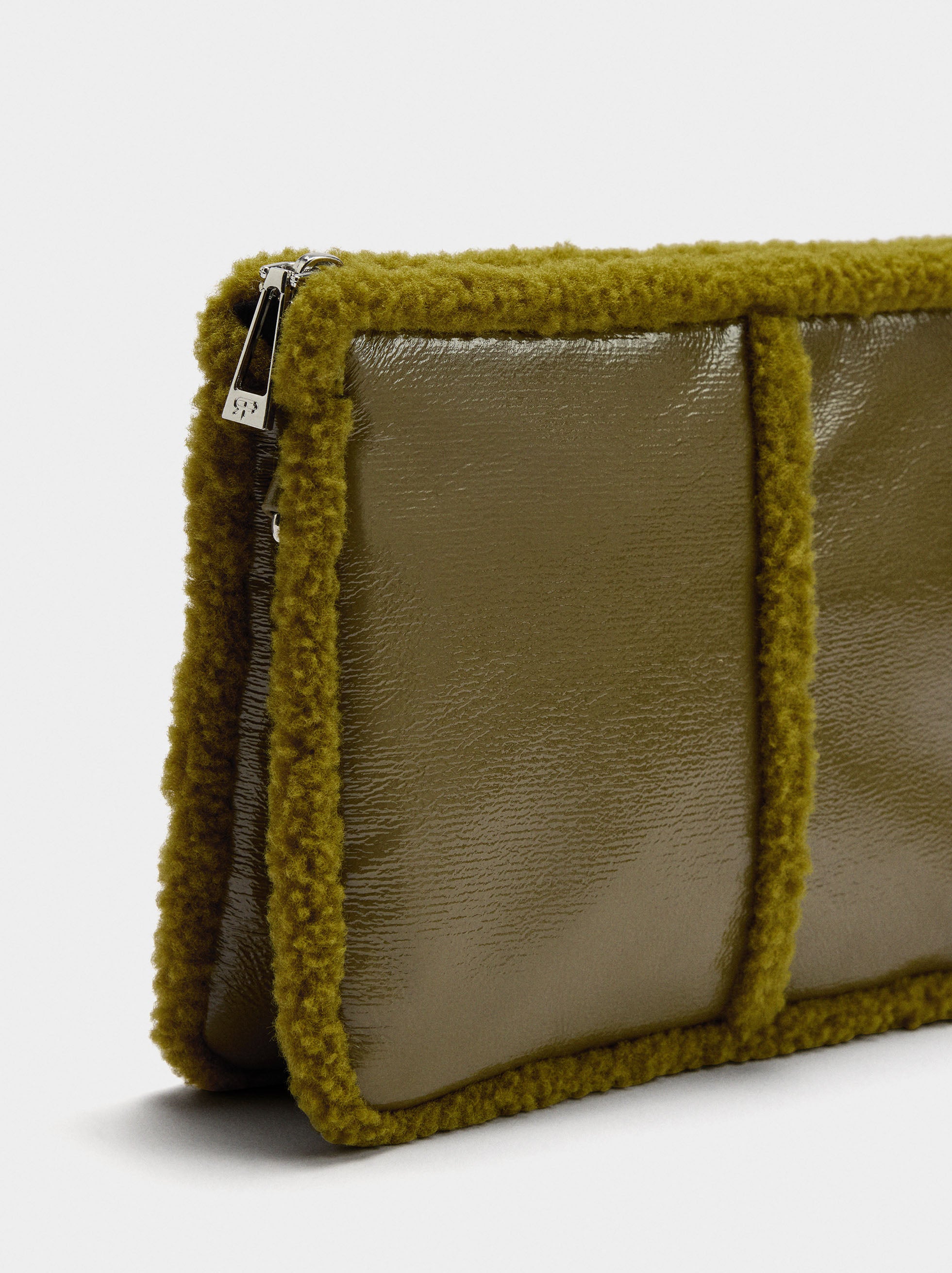 Bolso Bandolera Bordes Efecto Pelo