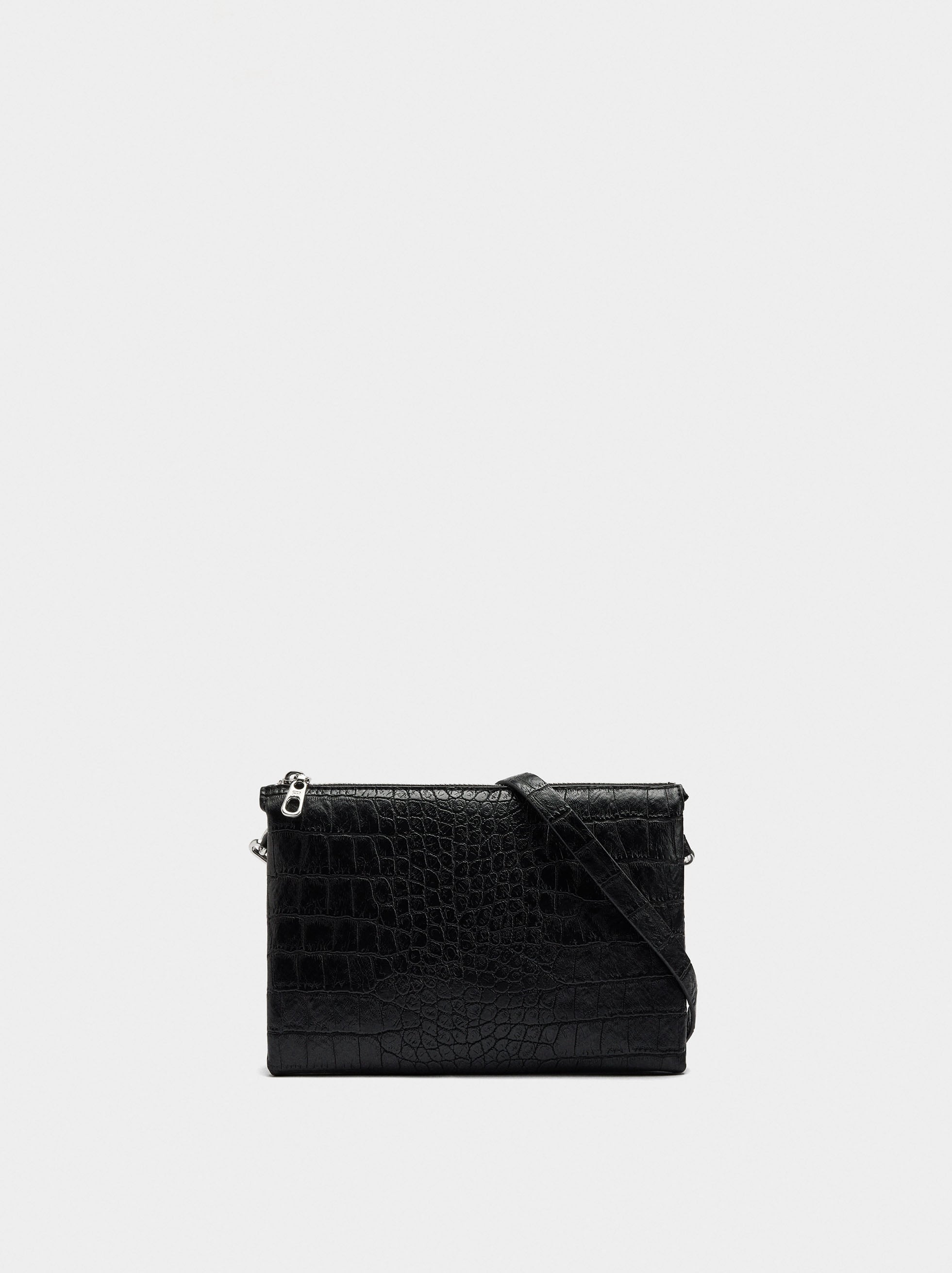 Bolso Bandolera Con Grabado Animal