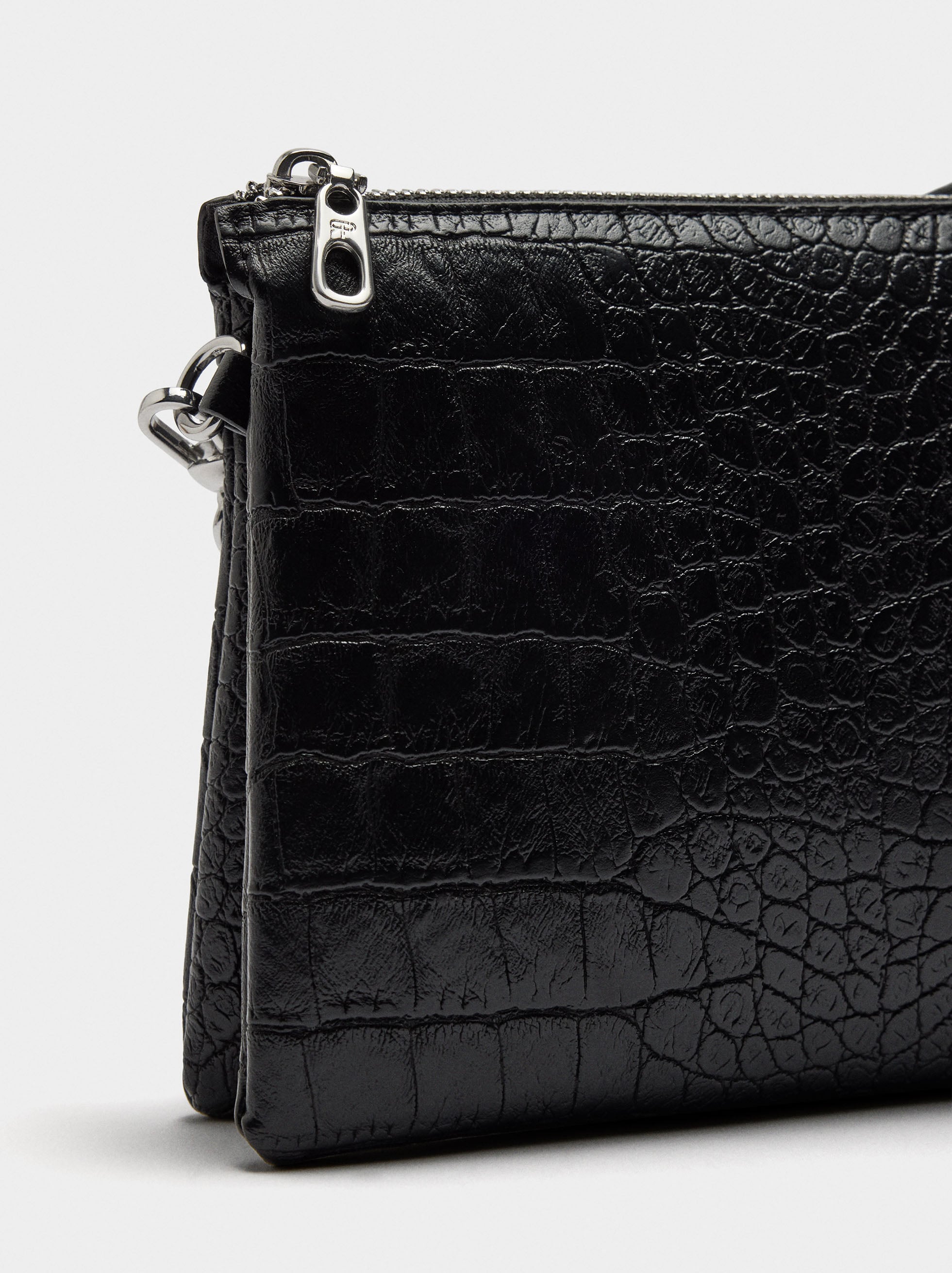 Bolso Bandolera Con Grabado Animal