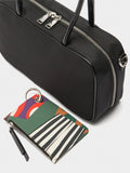 Bolso Bowling De Nylon Con Colgante