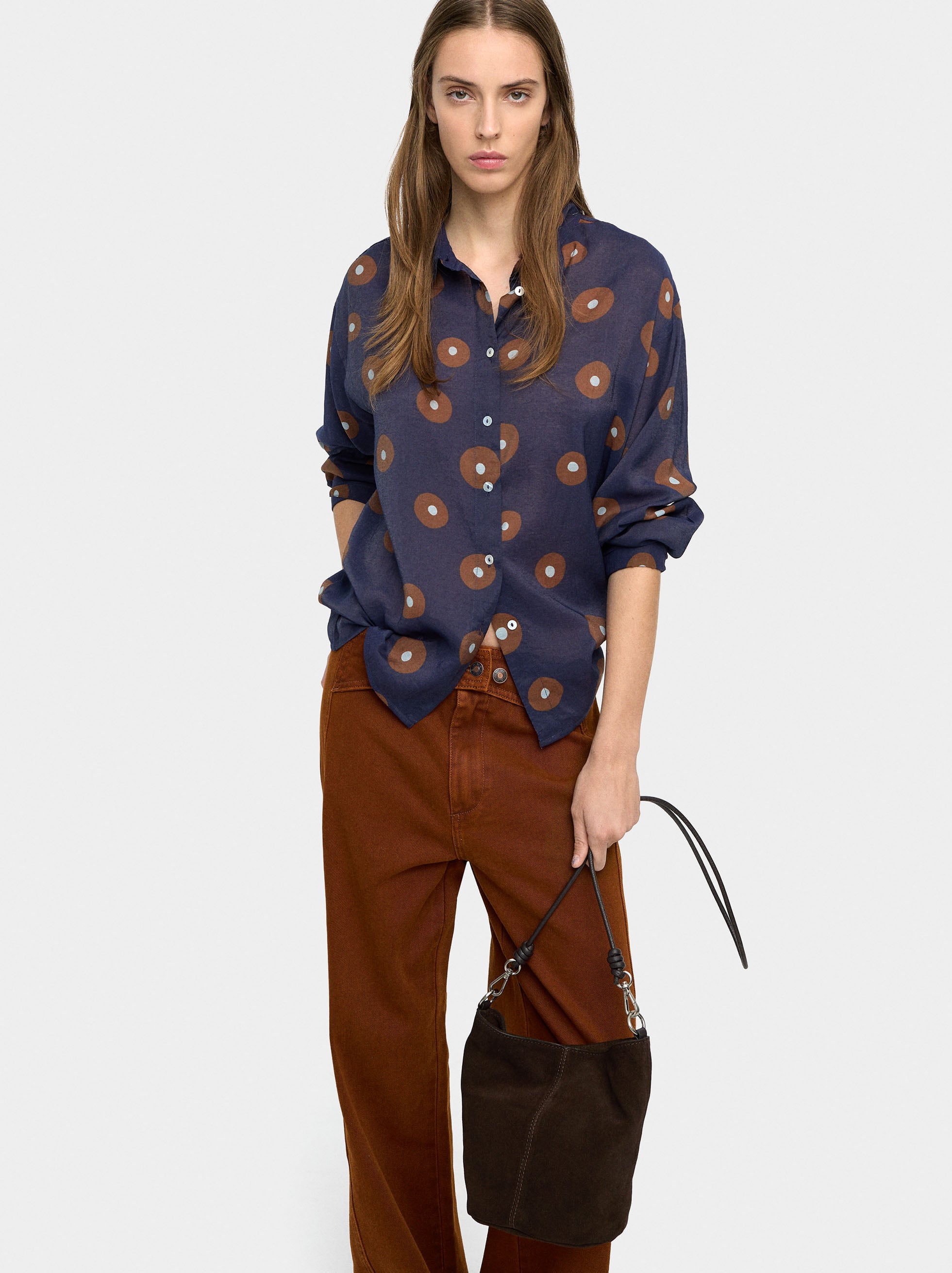 Camisa Estampado De Círculos