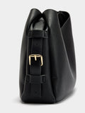 Bolso De Hombro Con Hebillas Laterales