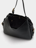 Bolso De Hombro Con Hebillas Laterales