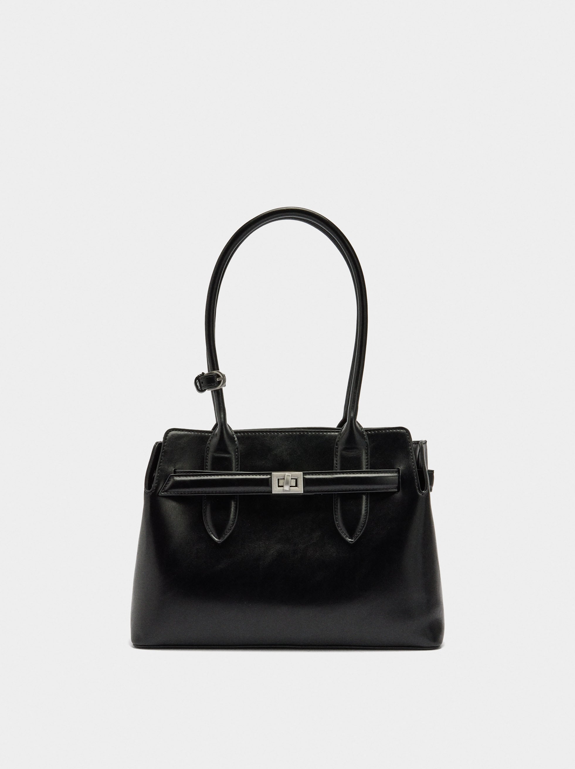 Bolso Tote Con Cinturón