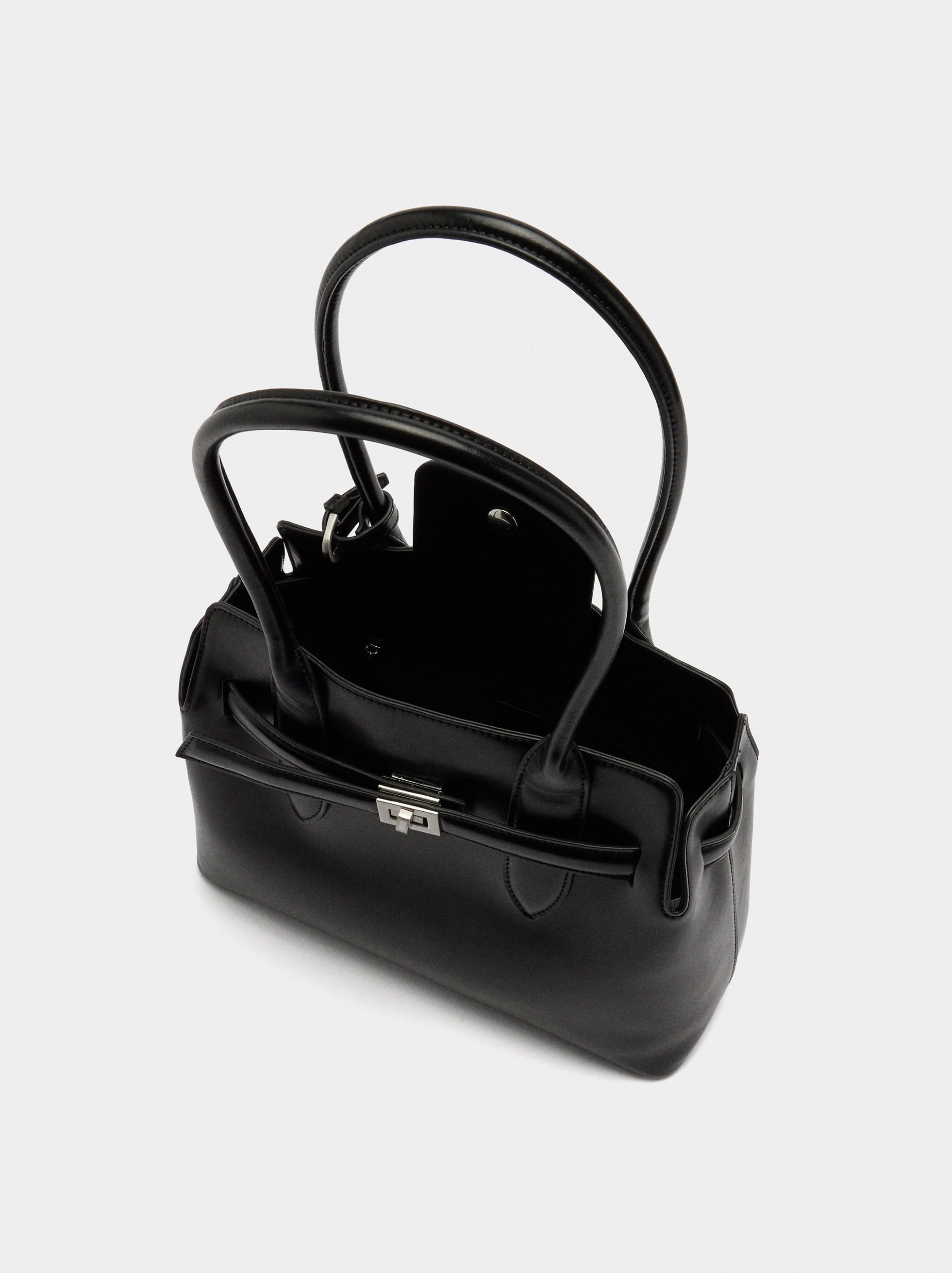 Bolso Tote Con Cinturón