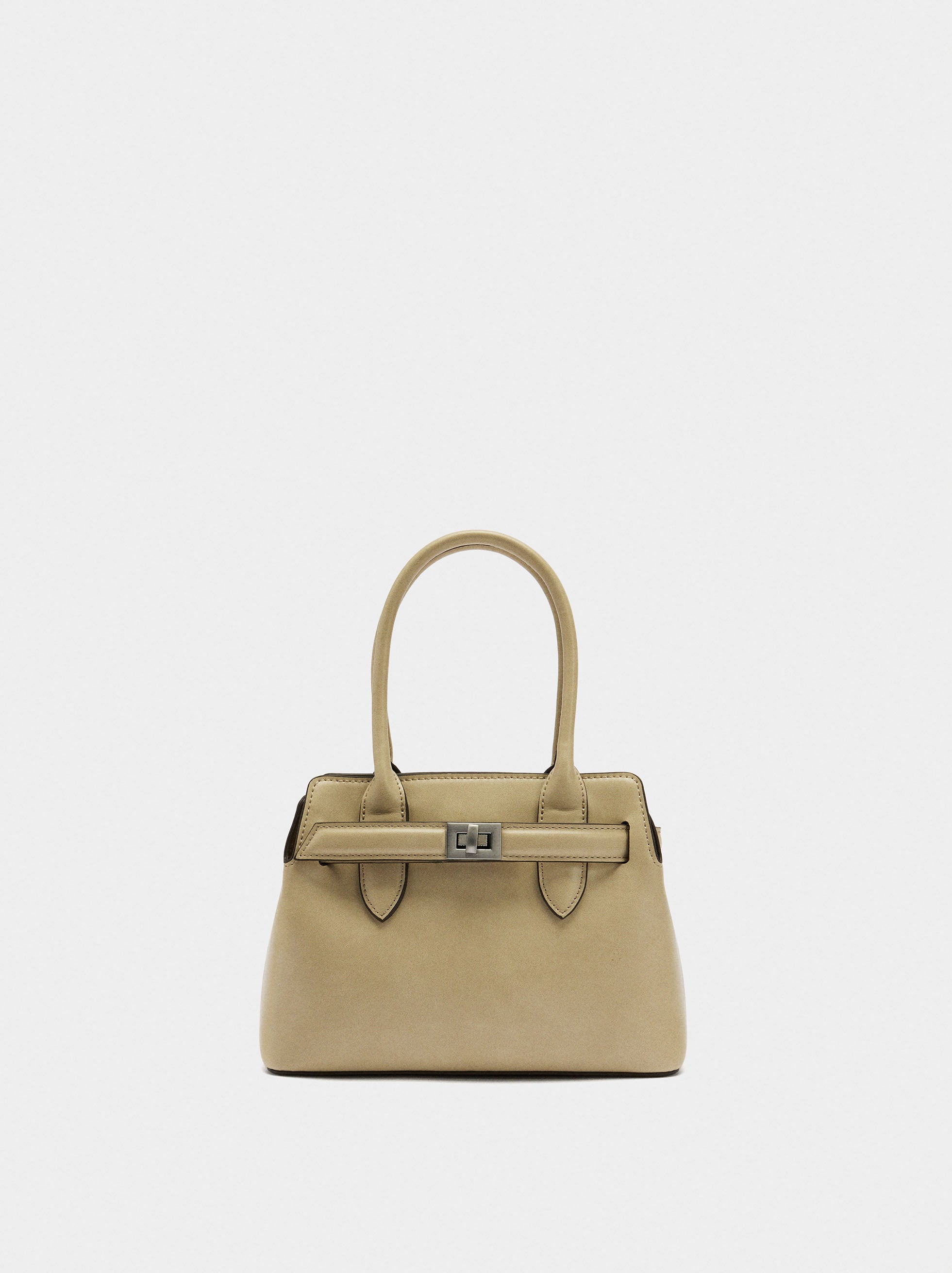 Bolso Tote Con Cinturón