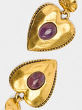 Pendientes Corazón Con Piedra