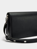 Bolso Bandolera Liso Con Solapa