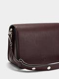 Bolso Bandolera Liso Con Solapa