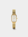 Reloj Rectangular Pulsera De Punto Acero Inoxidable