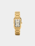 Reloj Rectangular Pulsera De Acero Inoxidable