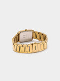 Reloj Rectangular Pulsera De Acero Inoxidable