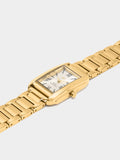Reloj Rectangular Pulsera De Acero Inoxidable