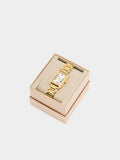 Reloj Rectangular Pulsera De Acero Inoxidable