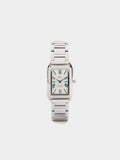 Reloj Rectangular Pulsera De Acero Inoxidable