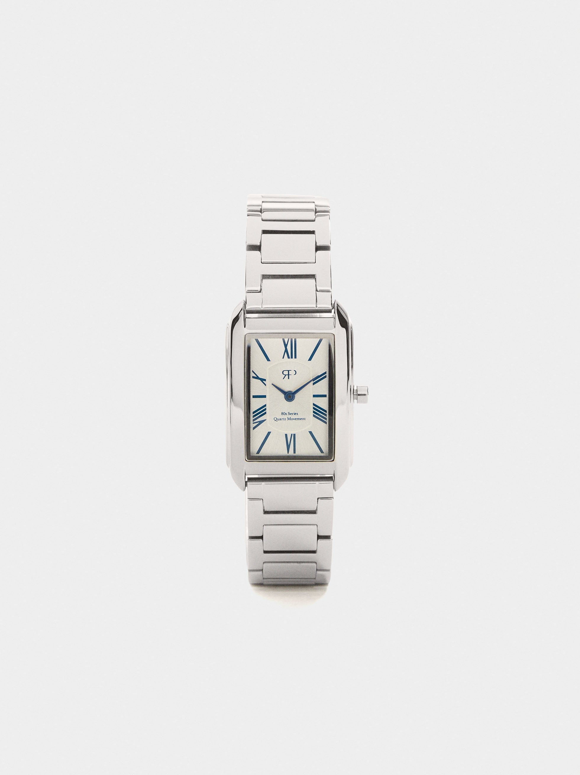 Reloj Rectangular Pulsera De Acero Inoxidable